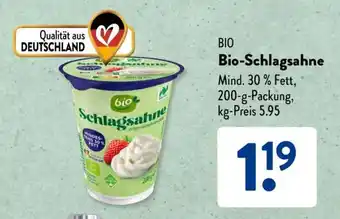 Aldi Süd Bio-Schlagsahne Angebot