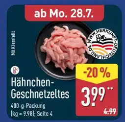 Aldi Nord Hähnchen Geschnetzeltes Angebot