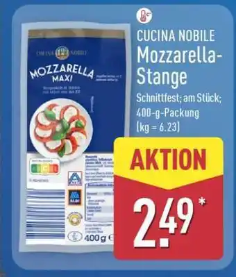 Aldi Nord CUCINA NOBILE Mozzarella-Stange Angebot