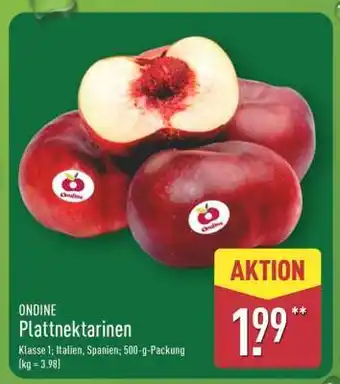 Aldi Nord ONDINE Plattnektarinen Angebot