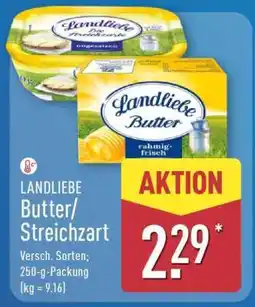 Aldi Nord LANDLIEBE Butter/Streichzart Angebot