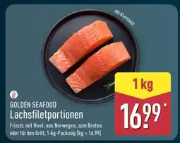 Aldi Nord GOLDEN SEAFOOD Lachsfiletportionen Angebot