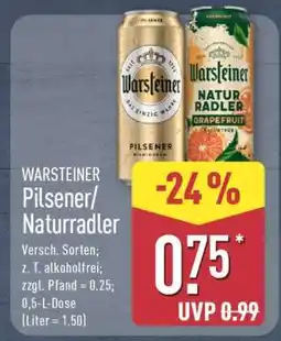 Aldi Nord WARSTEINER Pilsener/Naturradler Angebot