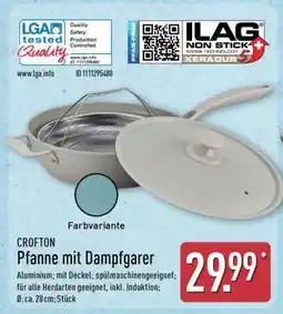 Aldi Nord CROFTON Pfanne mit Dampfgarer Angebot