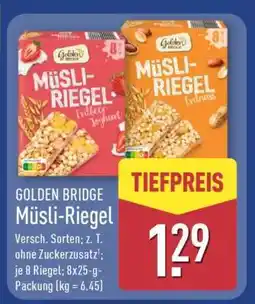 Aldi Nord GOLDEN BRIDGE Müsliriegel Angebot