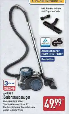 Aldi Nord AMBIANO Bodenstaubsauger Angebot