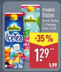 Aldi Nord Pfanner Eistee Angebot