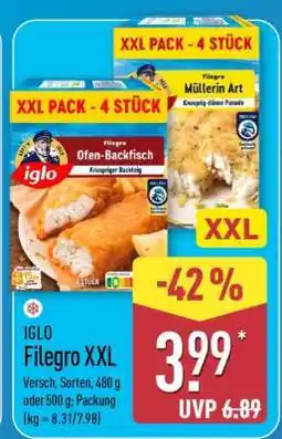 Aldi Nord IGLO Filegro XXL Angebot