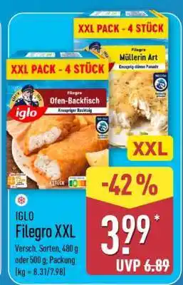 Aldi Nord IGLO Filegro XXL Angebot