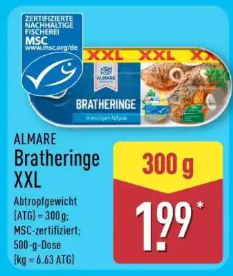 Aldi Nord ALMARE Bratheringe XXL Angebot