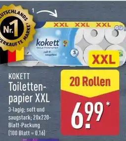 Aldi Nord KOKETT Toilettenpapier XXL Angebot