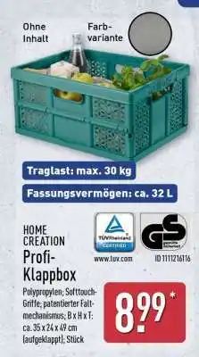 Aldi Nord HOME CREATION Profi-Klappbox Angebot