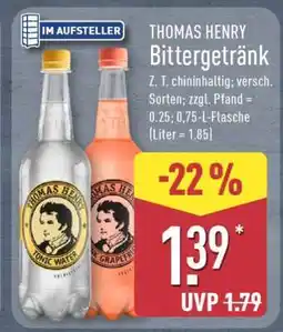 Aldi Nord THOMAS HENRY Bittergetränk Angebot