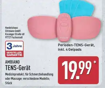 Aldi Nord AMBIANO TENS-Gerät Angebot