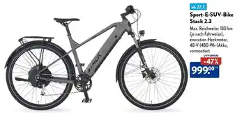 Aldi Nord Sport-E-SUV-Bike Stack 2.3 Angebot