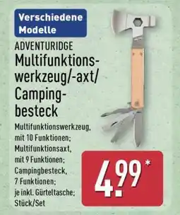 Aldi Nord ADVENTURIDGE Multifunktionswerkzeug/-axt/Campingbesteck Angebot