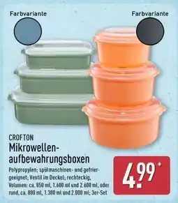 Aldi Nord CROFTON Mikrowellenaufbewahrungsboxen Angebot