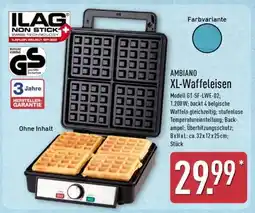 Aldi Nord AMBIANO XL-Waffeleisen Angebot