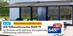 Aldi Nord LED-Vollkassettenmarkise ELOS V2 Angebot