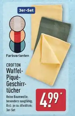 Aldi Nord CROFTON Waffel-Piqué-Geschirrtücher Angebot