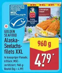 Aldi Nord GOLDEN SEAFOOD Alaska-Seelachsfilets XXL Angebot
