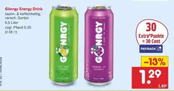 Netto Marken-Discount Görngy Energy Drink Angebot