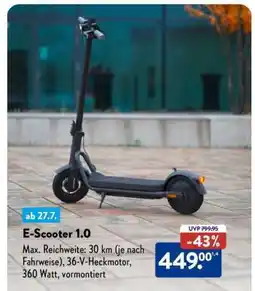 Aldi Nord E-Scooter 1.0 Angebot
