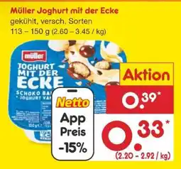 Netto Marken-Discount MÜLLER Joghurt mit der Ecke Angebot