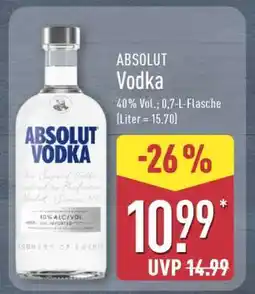 Aldi Nord Absolut Vodka Angebot