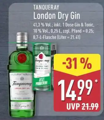 Aldi Nord Tanqueray London Dry Gin Angebot