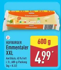 Aldi Nord HOFBURGER Emmentaler XXL Angebot