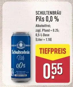 Aldi Nord SCHULTENBRÄU Pils/0,0 % Angebot