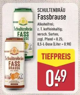 Aldi Nord SCHULTENBRÄU Fassbrause Angebot