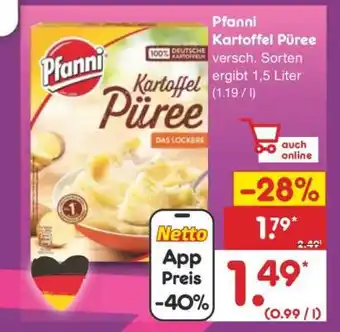 Netto Marken-Discount PFANNI Kartoffel-Püree Angebot