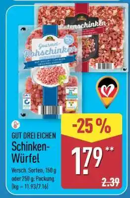 Aldi Nord GUT DREI EICHEN Schinken-Würfel Angebot