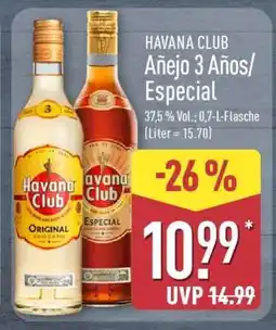 Aldi Nord HAVANA CLUB Añejo 3 Años/Especial Angebot