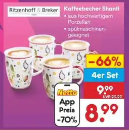 Netto Marken-Discount Kaffeebecher Shanti Angebot