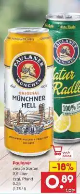 Netto Marken-Discount Paulaner Angebot