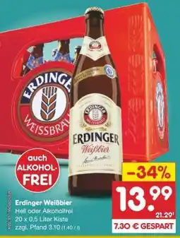 Netto Marken-Discount Erdinger Weißbier Angebot