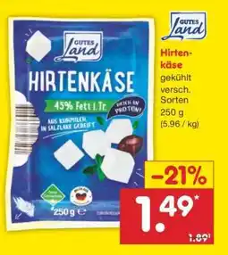 Netto Marken-Discount Hirtenkäse Angebot