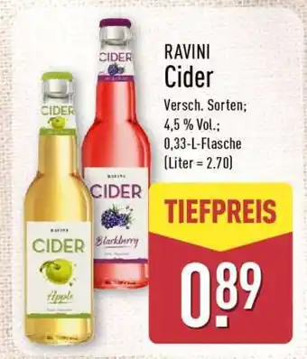Aldi Nord RAVINI Cider Angebot
