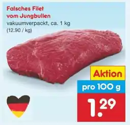 Netto Marken-Discount Falsches Filet vom Jungbullen Angebot