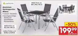 Netto Marken-Discount Aluminium Gartengarnitur Milano Angebot