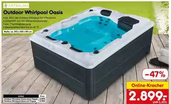Netto Marken-Discount Outdoor-Whirlpool Oasis Angebot