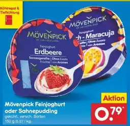 Netto Marken-Discount Mövenpick Feinjoghurt oder Sahnepudding Angebot
