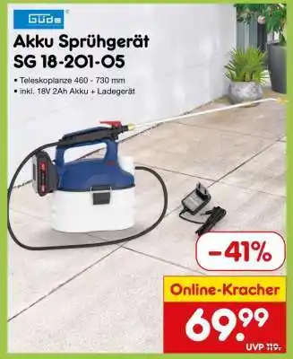 Netto Marken-Discount Akku Sprühgerät SG 18-201-05 Angebot