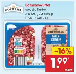 Netto Marken-Discount Schinkenwürfel Angebot