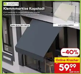 Netto Marken-Discount Klemmmarkise Kapstadt Angebot