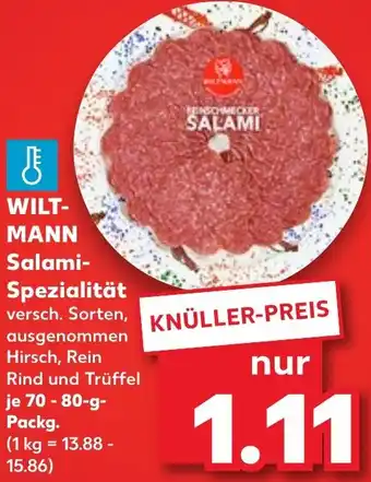 Kaufland WILTMANN Salami Spezialität Angebot