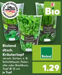 Kaufland Bioland dtsch. Kräutertopf Angebot